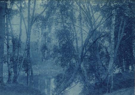 Johannes Schalin, n. 1900-1906: Nedgången till älven, seminariet. Suomen valokuvataiteen museon kokoelmat.